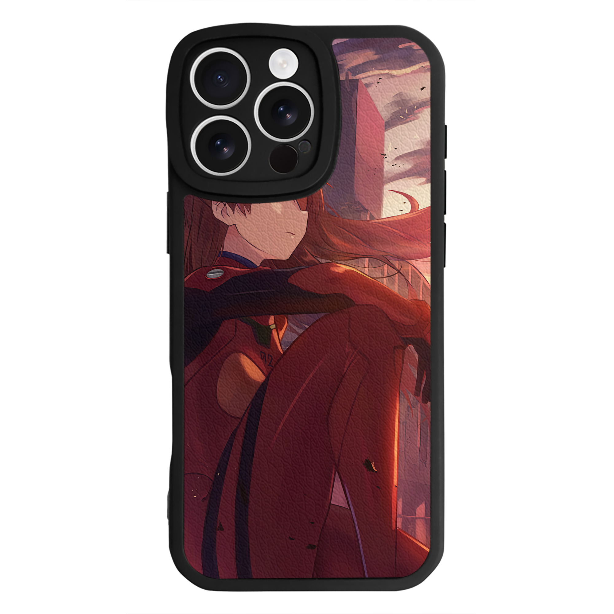 （画像用） EVA 新世紀エヴァンゲリオン 【iPhone 16シリーズ対応】シリコンスマホケース（レザー調） 材質：シリコン